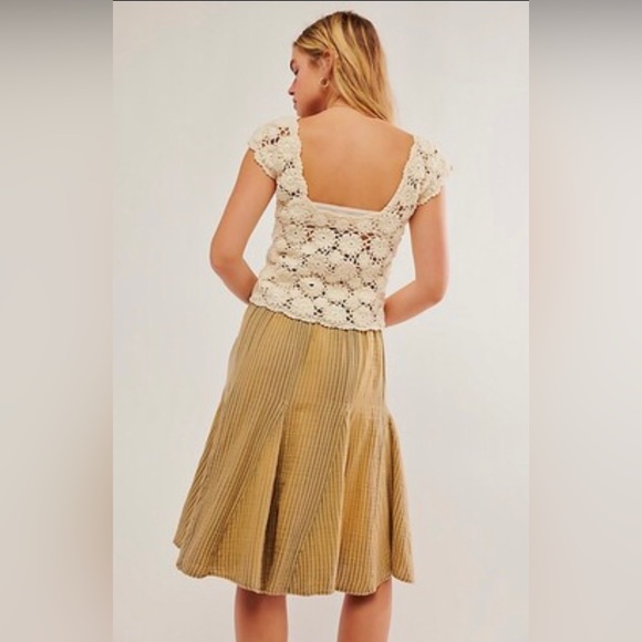 Free People Cotton Linen Skirt - Picture 3 of 3